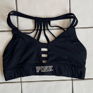 Pink by Victoria's Secret Black Sports Bra Intimates